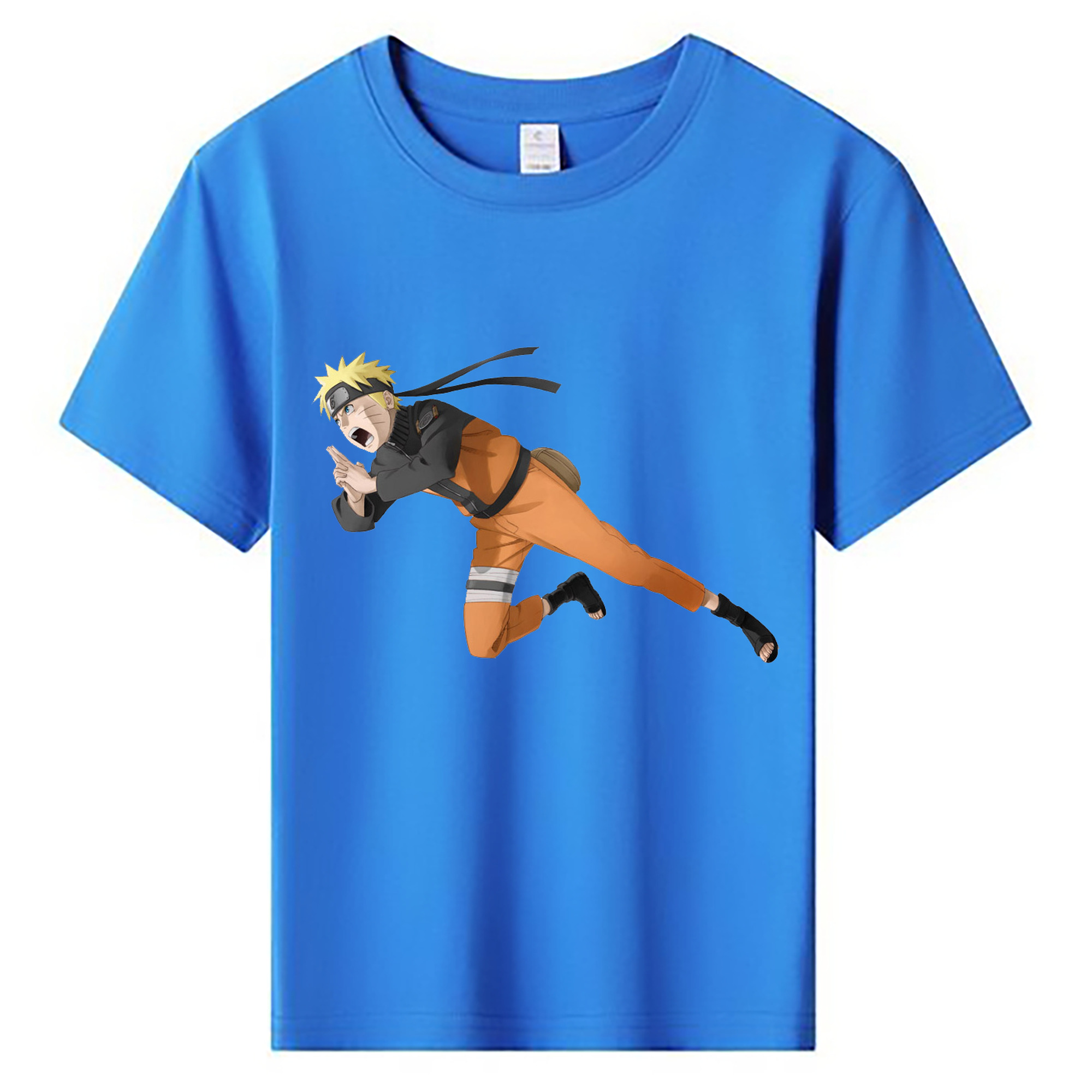 （画像用） NARUTO -ナルト- うずまき ナルト Uzumaki Naruto 綿100％キッズTシャツ（フロントプリント）